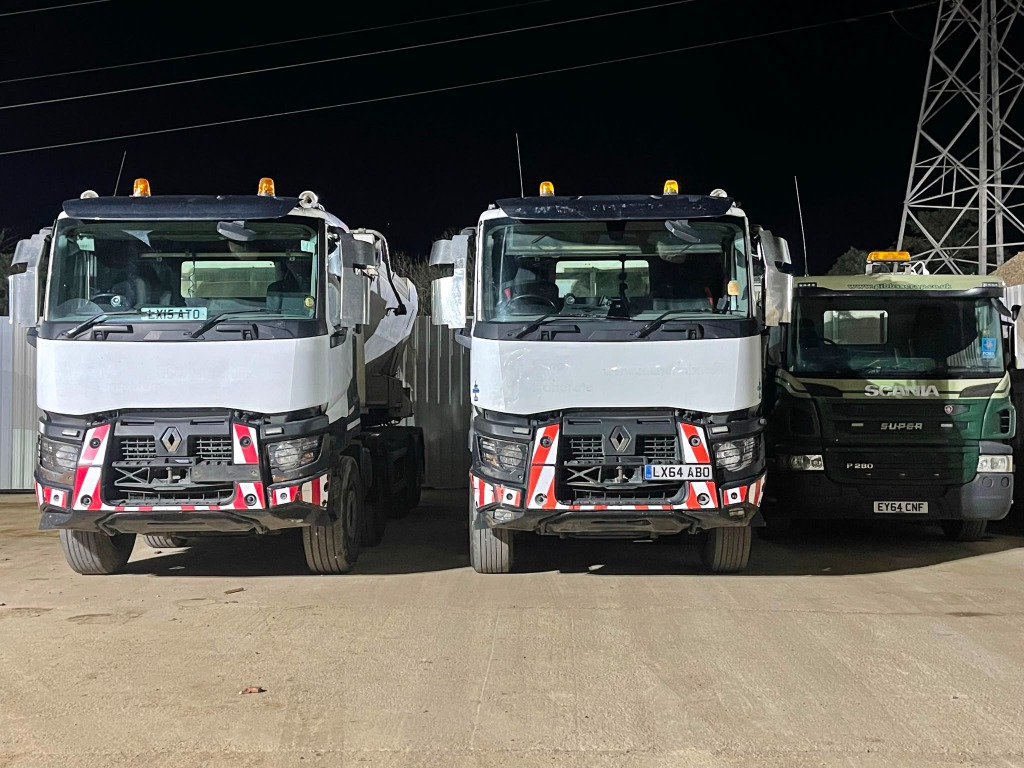 Renault Volumetric Mixers Fleet - Concrete Delivery Watford